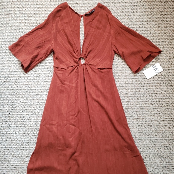 Zara Terracotta Dress - Picture 6 of 7